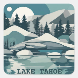Sticker d'été ou d'hiver du lac Tahoe