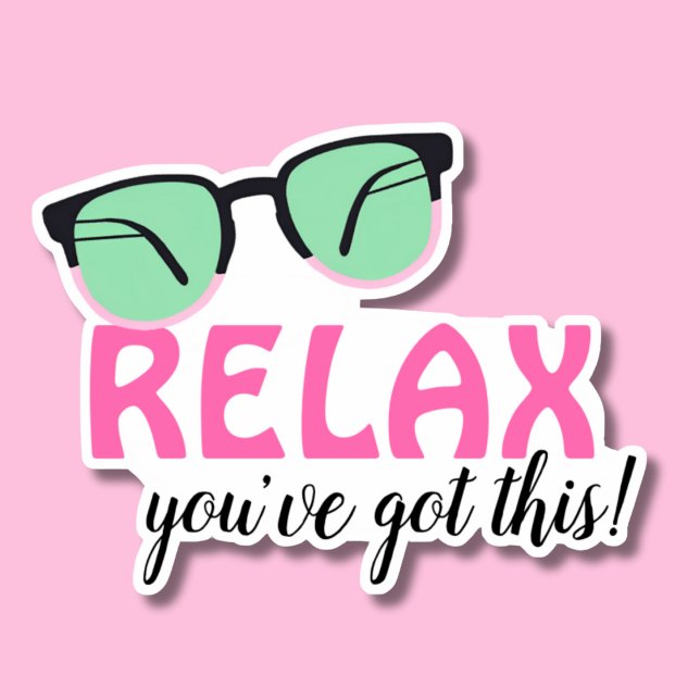 Sticker Détendez-vous avec cette étanche (Créateur téléchargé)