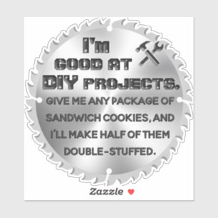 Sticker Devis sur les projets de cookies do-it-yourself am