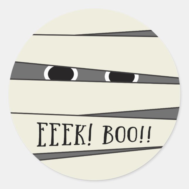 Sticker d'Halloween momifié (Devant)