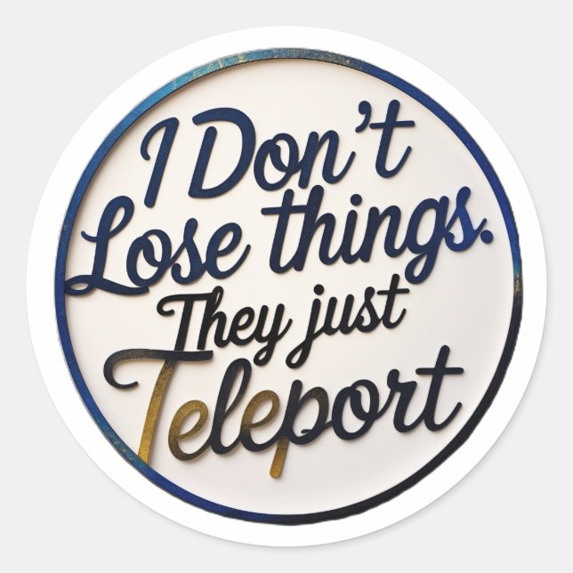 Sticker DHD amusant - Pour les esprits Neurodiverg (Devant)