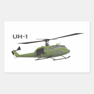 Sticker d'hélicoptère Huey