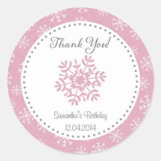 Sticker d'hiver pour l'anniversaire de neige