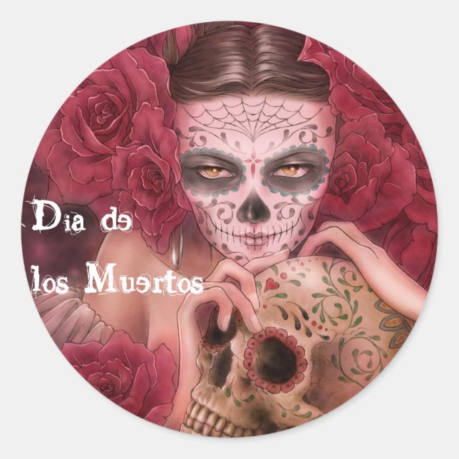 Sticker Dia de los Muertos (Devant)