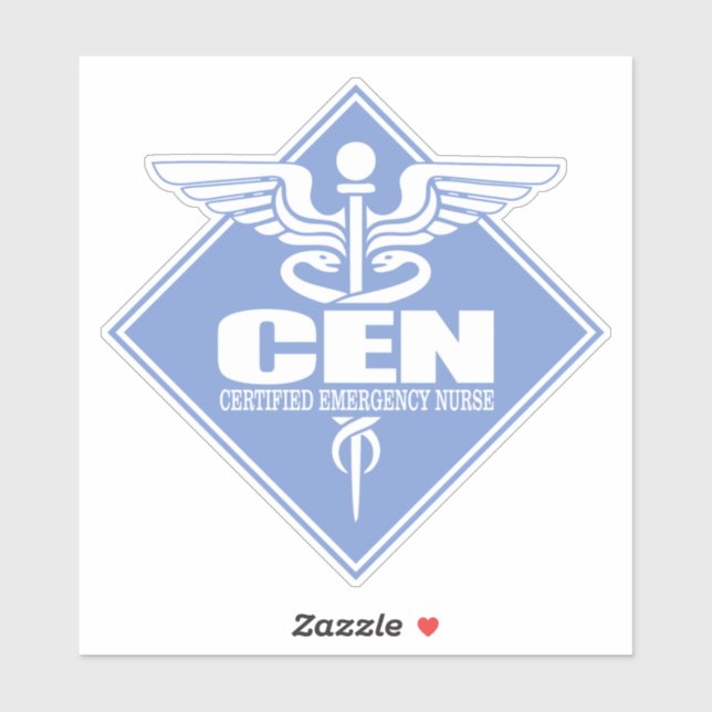 Sticker diamant CEN (infirmière certifiée d'urgence) (Feuille)