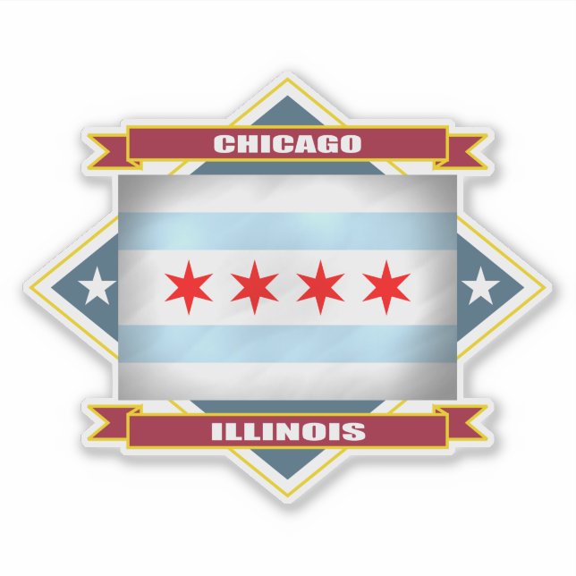 Sticker diamant de Chicago (Devant)