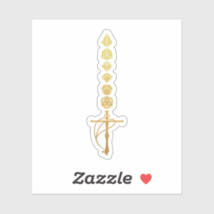 Sticker Dice Greatsword de la barbare