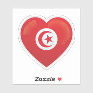 Sticker d'icône d'amour Tunisie