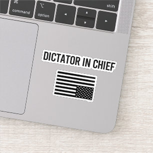 Sticker Dictateur En Chef