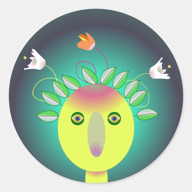 Sticker DIEU FLOWER (Devant)