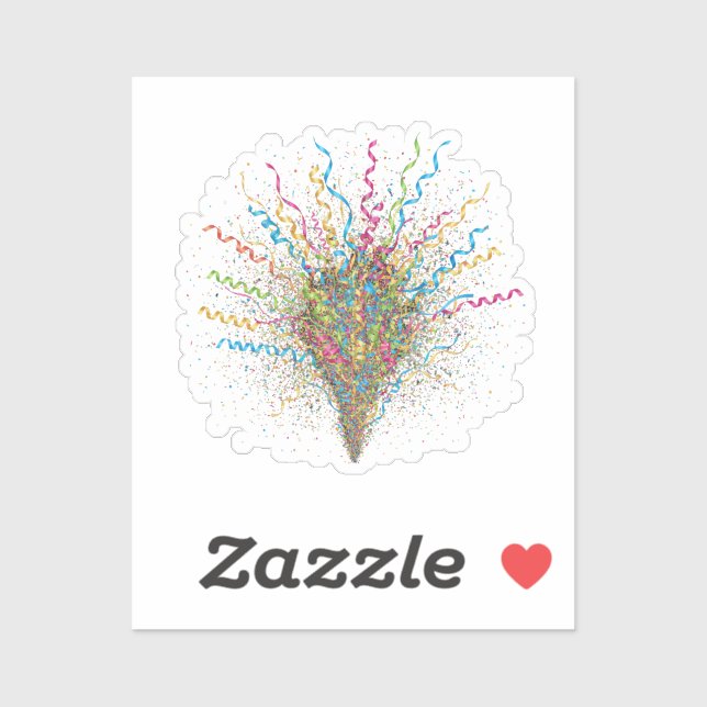 Sticker Diffuseur dynamique et explosion de confettis Nouv (Feuille)