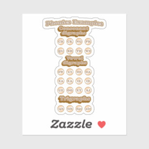 Sticker Digraphes, Trigraphes Apprendre La Phonique Anglai