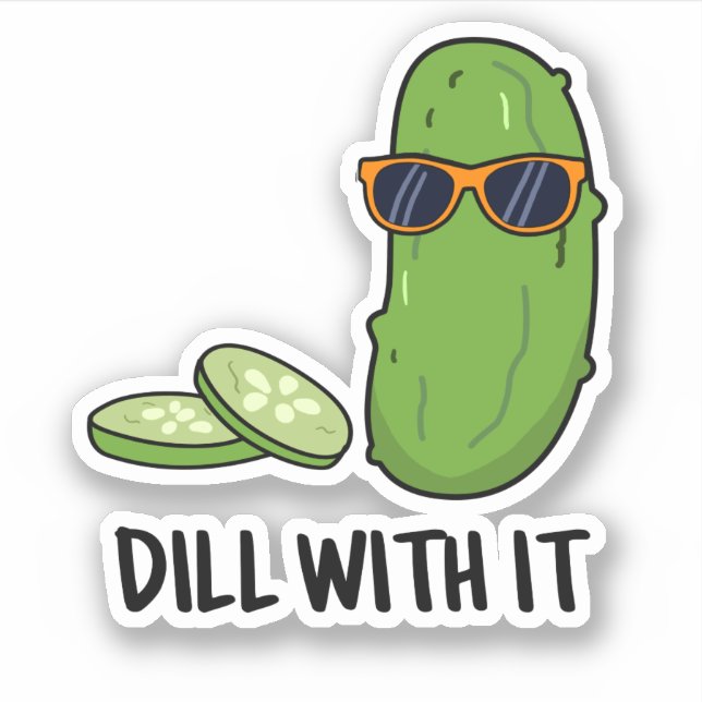 Sticker Dill Avec Il Dill Dill Picket Pun (Devant)