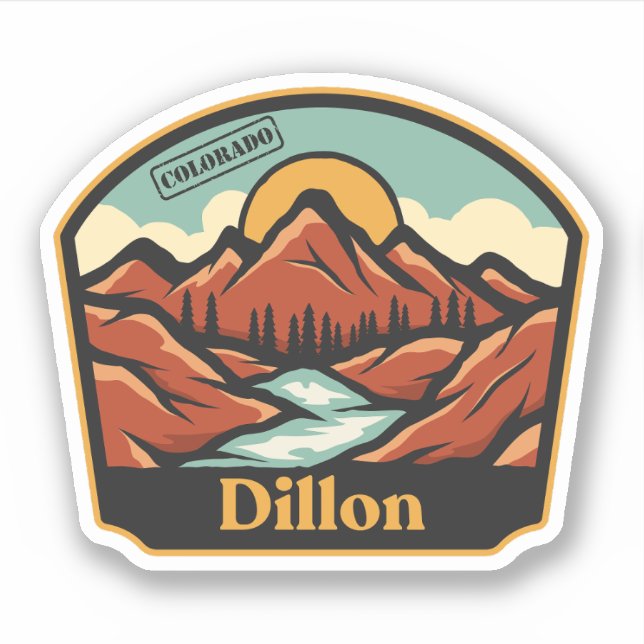 Sticker Dillon, Colorado (Devant)