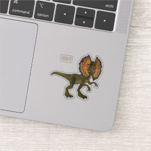 Sticker Dilophosaurus dessin animé