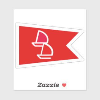 Sticker Dinghy Dames Burgee Vinyl Decal