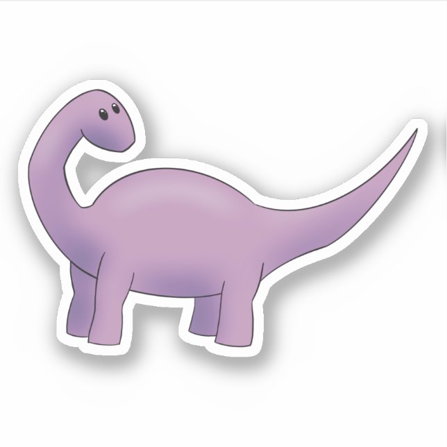 Sticker Dino pourpre (Devant)