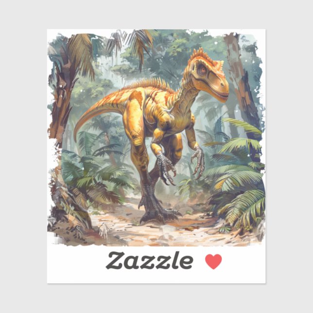 Sticker Dinosaure (Feuille)