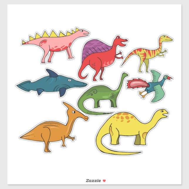 Sticker Dinosaure (Feuille)