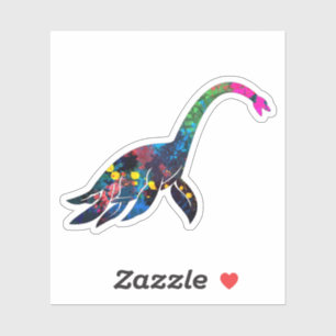 Sticker Dinosaure De Mer Abstraite Connu Sous Le Nom De Pl