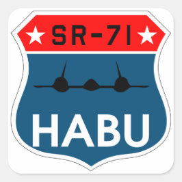 Sticker d'insigne SR-71 Blackbird "Habu"
