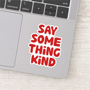 Sticker Dire quelque chose d'un genre