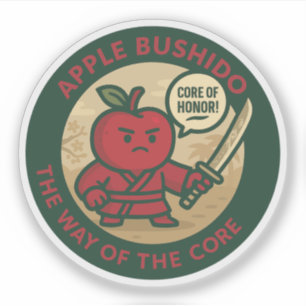 Sticker Discipline de Samouraï Pomme Ludique 