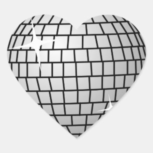 Sticker Disco Ball (Coeur)