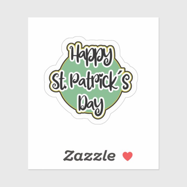 Sticker Diseño para el dia de San Patricio. (Feuille)