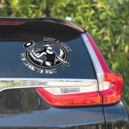 Sticker Disque féminin personnalisé Golf