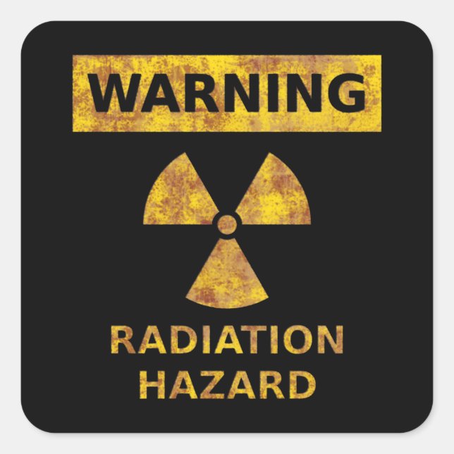 Sticker Distressed Radiation (Devant)