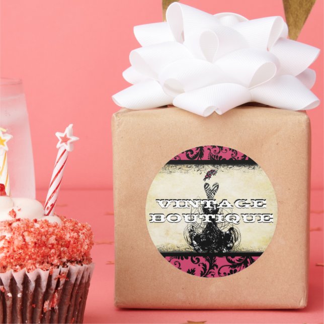 Sticker Diva Mode Orange Retro Dots (Fête)