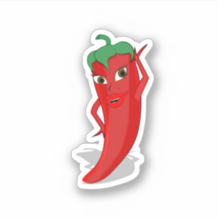 Sticker Diva Piment Rouge Chaud