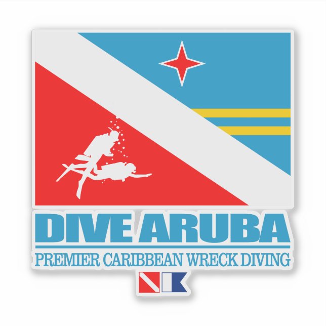 Sticker Dive Aruba (Devant)