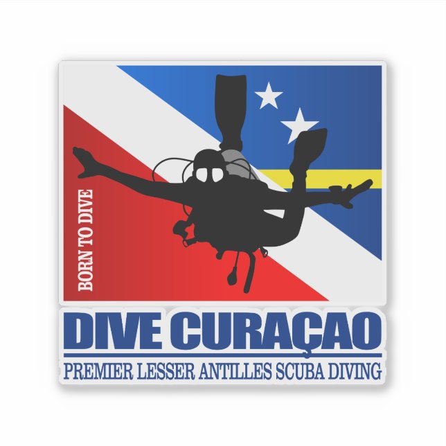Sticker Dive Curacao DF2 (Devant)