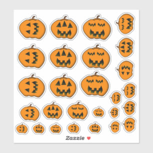 Sticker Diverses Halloween à Visage Silencieux Jack-o' Lan