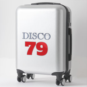 Sticker Divertissement musical Disco 79 Pop Art Rétro