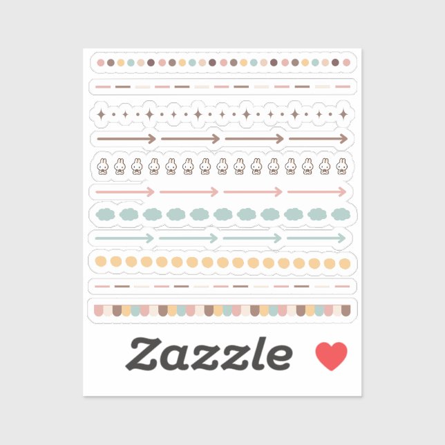 Sticker Dividers tiny latte sheet (Feuille)