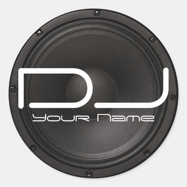 Sticker DJ avec conception basse (Devant)