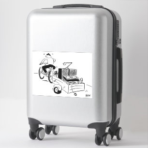 Sticker DJ Mobile Disco Record Player Dessin