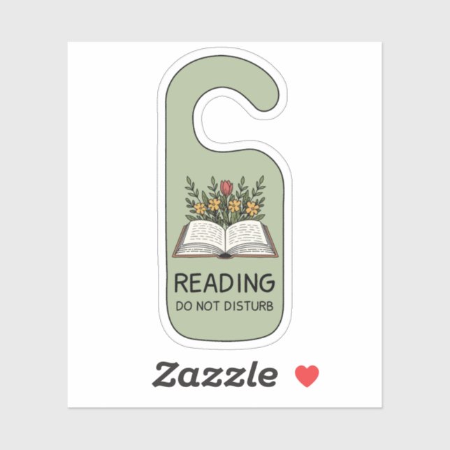 Sticker Do Not Disturb Book Lover Bookish Reading  (Feuille)