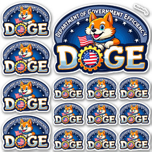 Sticker DOGE Département de l'efficacité du gouvernement V