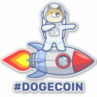 Dogecoin À La Lune Rocket Man Space Doge Crypto