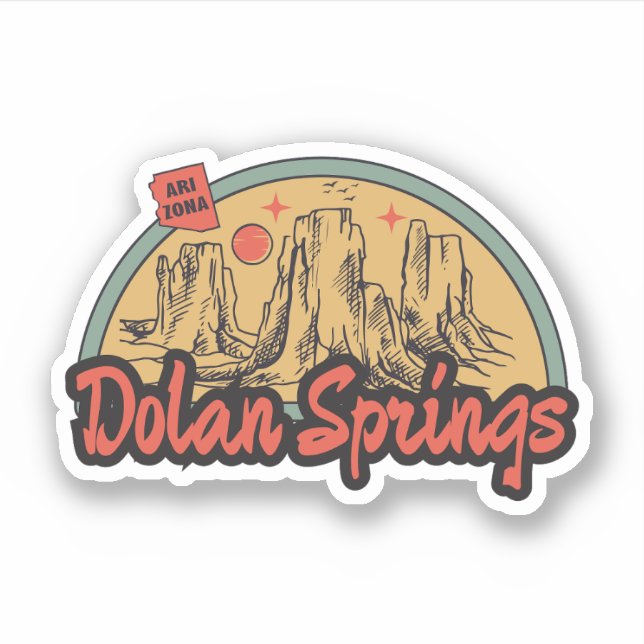 Sticker Dolan Springs, Arizona  (Devant)