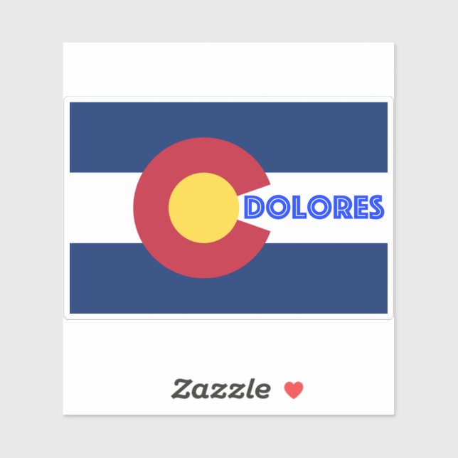 Sticker Dolores Colorado (Feuille)