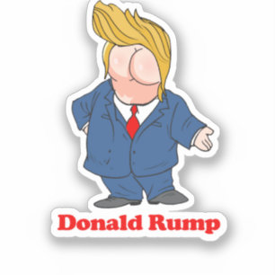 Sticker Donald Rump — Conception anti-Trump - - Politique 