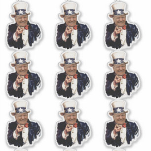 Sticker Donald Trump 2020 Oncle Sam