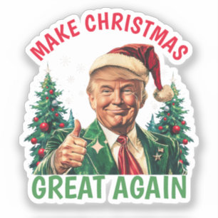 Sticker Donald Trump Le Père Noël Rendre Noël magnifique