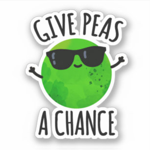 Sticker Donnez Aux Pois Une Chance Pois Pois Positif Pun