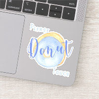 Donut Bleu Drôle S'Il Vous Plaît Ne Touchez Pas